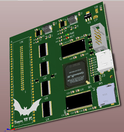 Projekt karty Vampire dla A500